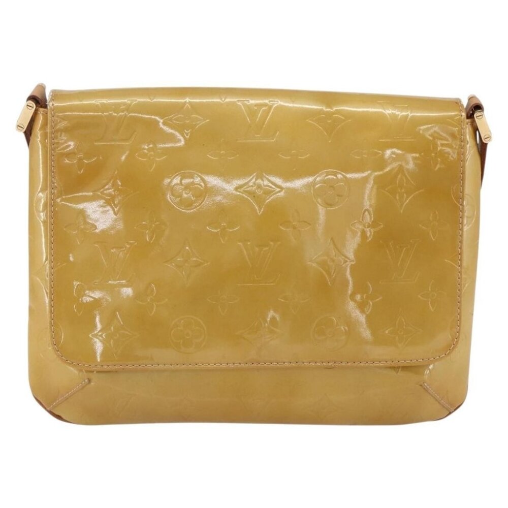 Authentic LOUIS VUITTON Monogram Vernis Thompson Street Bag Beige M91301 LV - Picture 5 of 16
